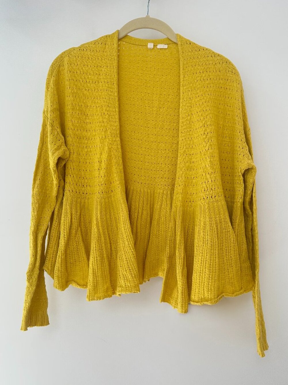 Moth by Anthropologie Pointelle Open Cardigan Sweater